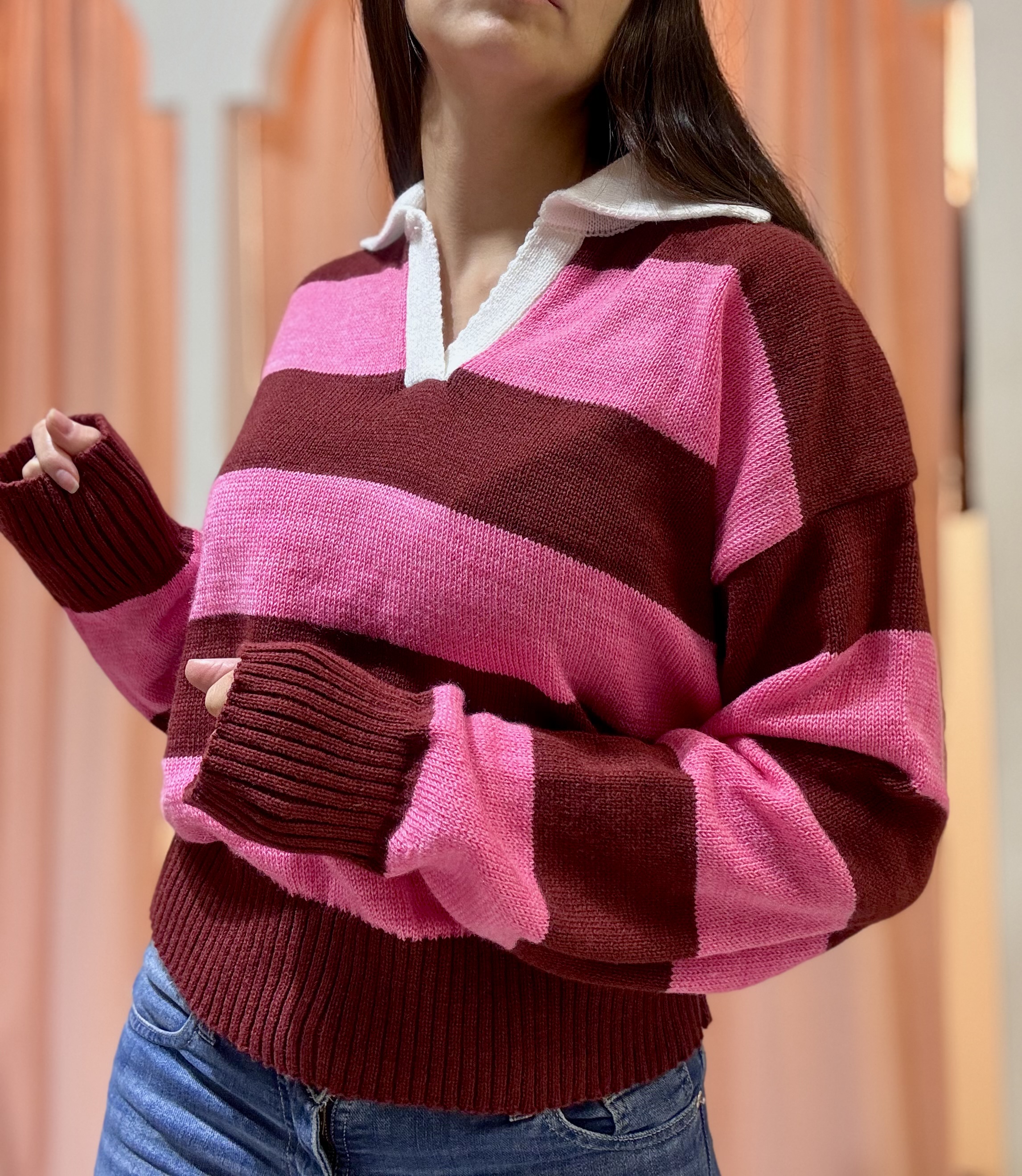 SWEATERS CUELLO CHOMBA