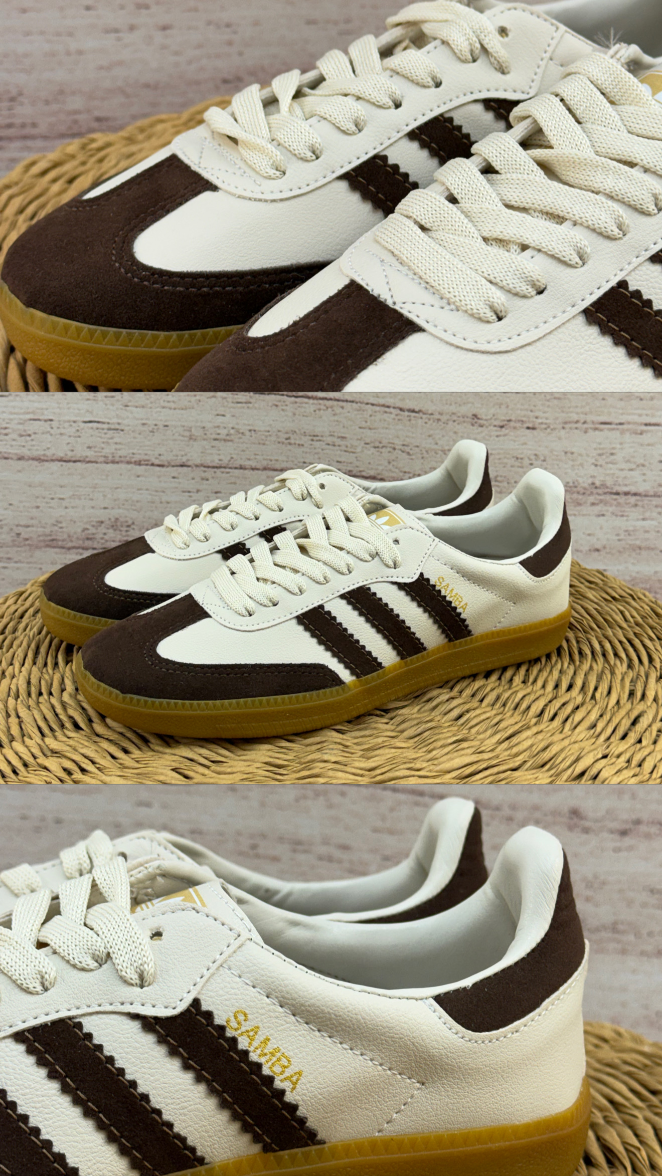 Zapatillas Adidas Samba blanco franja negra
