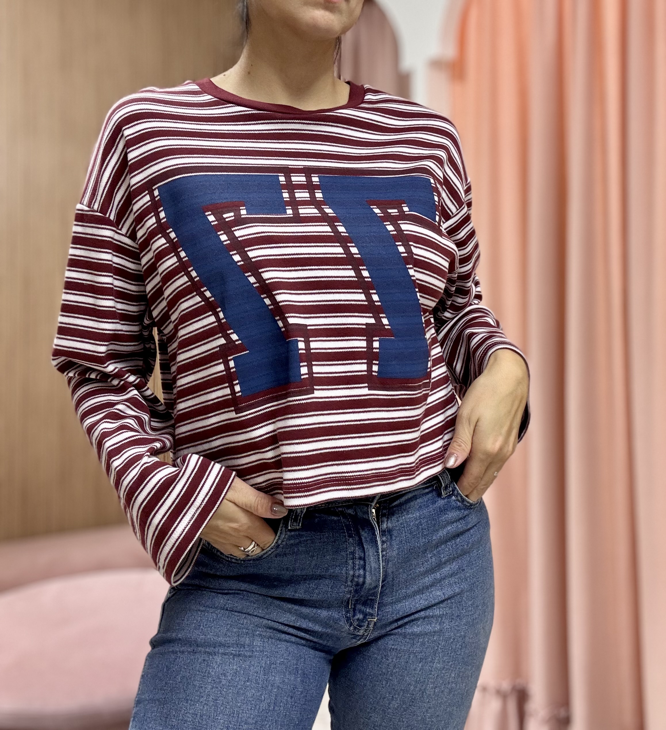 camiseta a rayas
