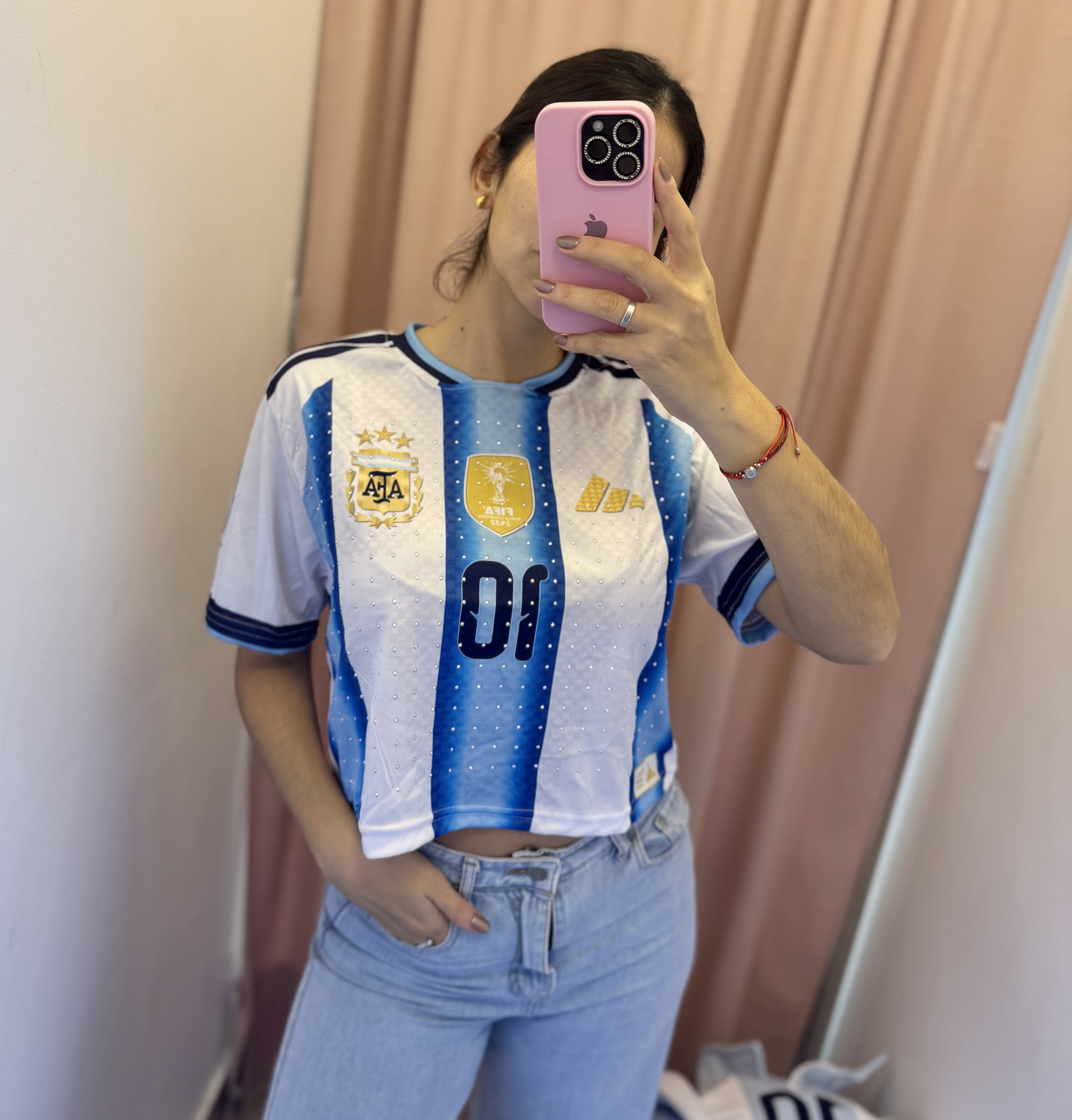 Remera stras argentina