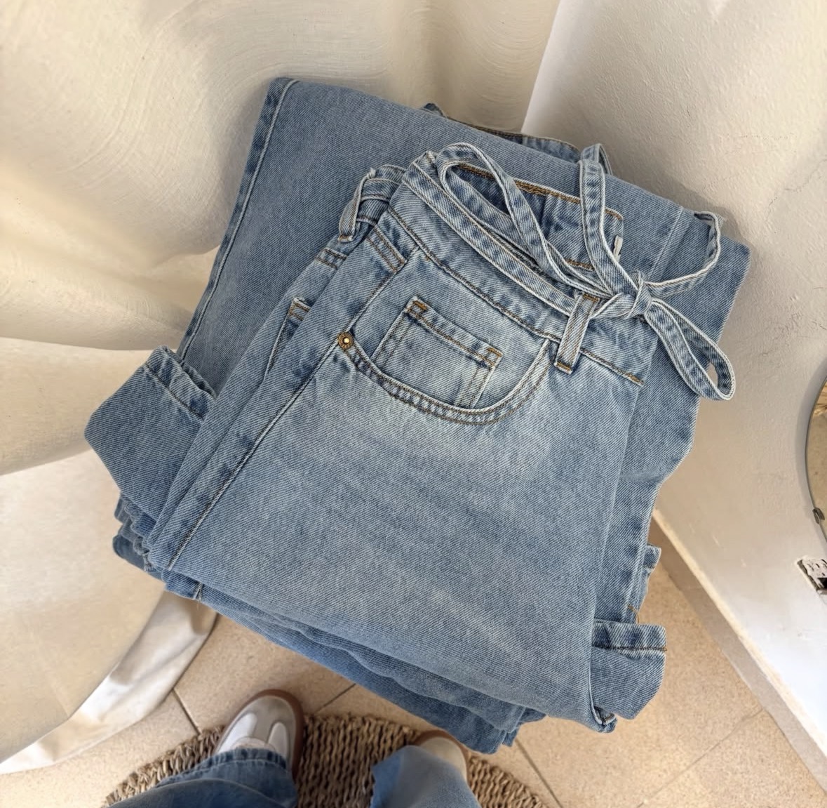 Jeans Wide leg Azul