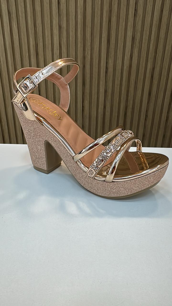D Harley - Sandalia rosa golden
