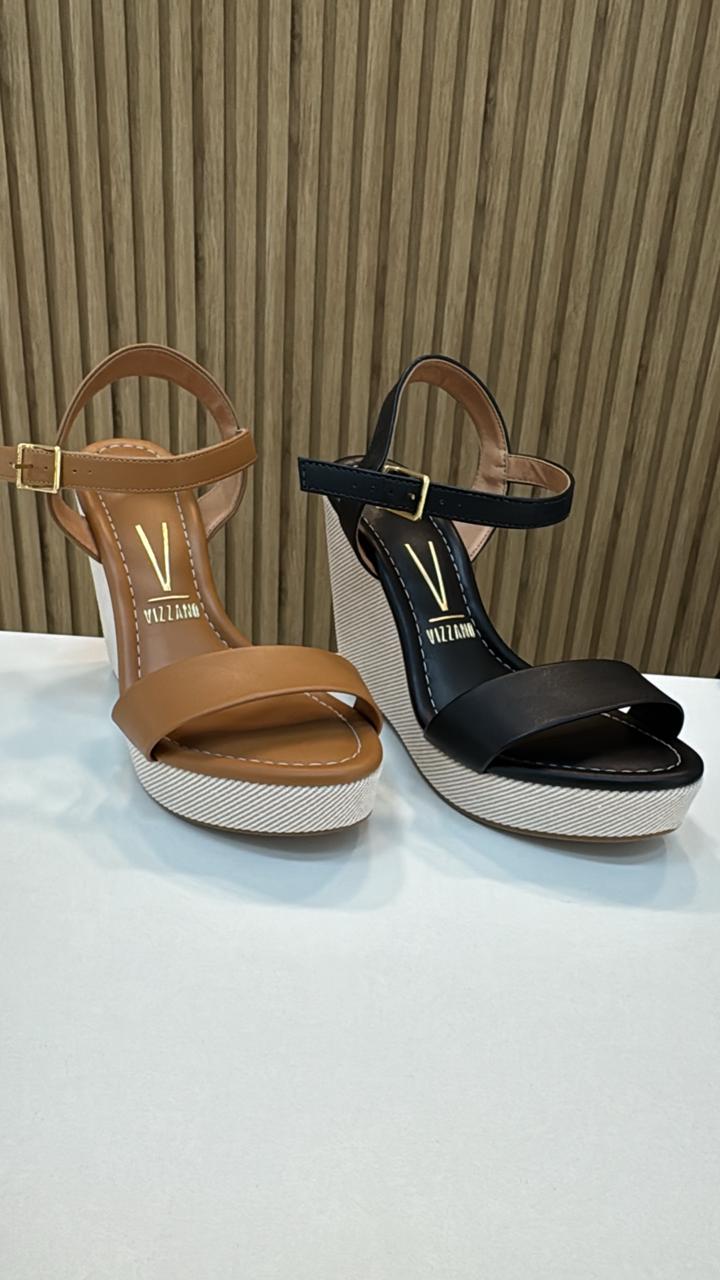 Vizano - Sandalias taco chino blanco