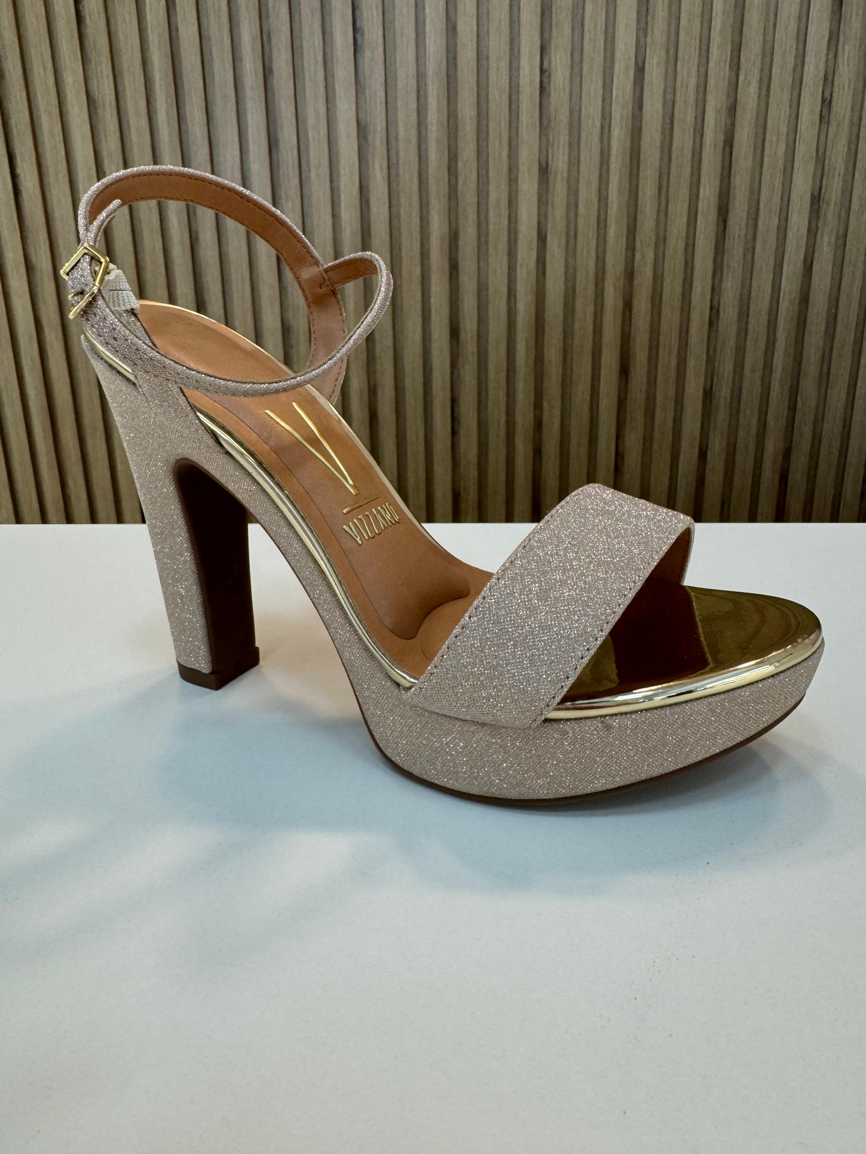 Tela Shine Paris Metal Glamour Dorado
