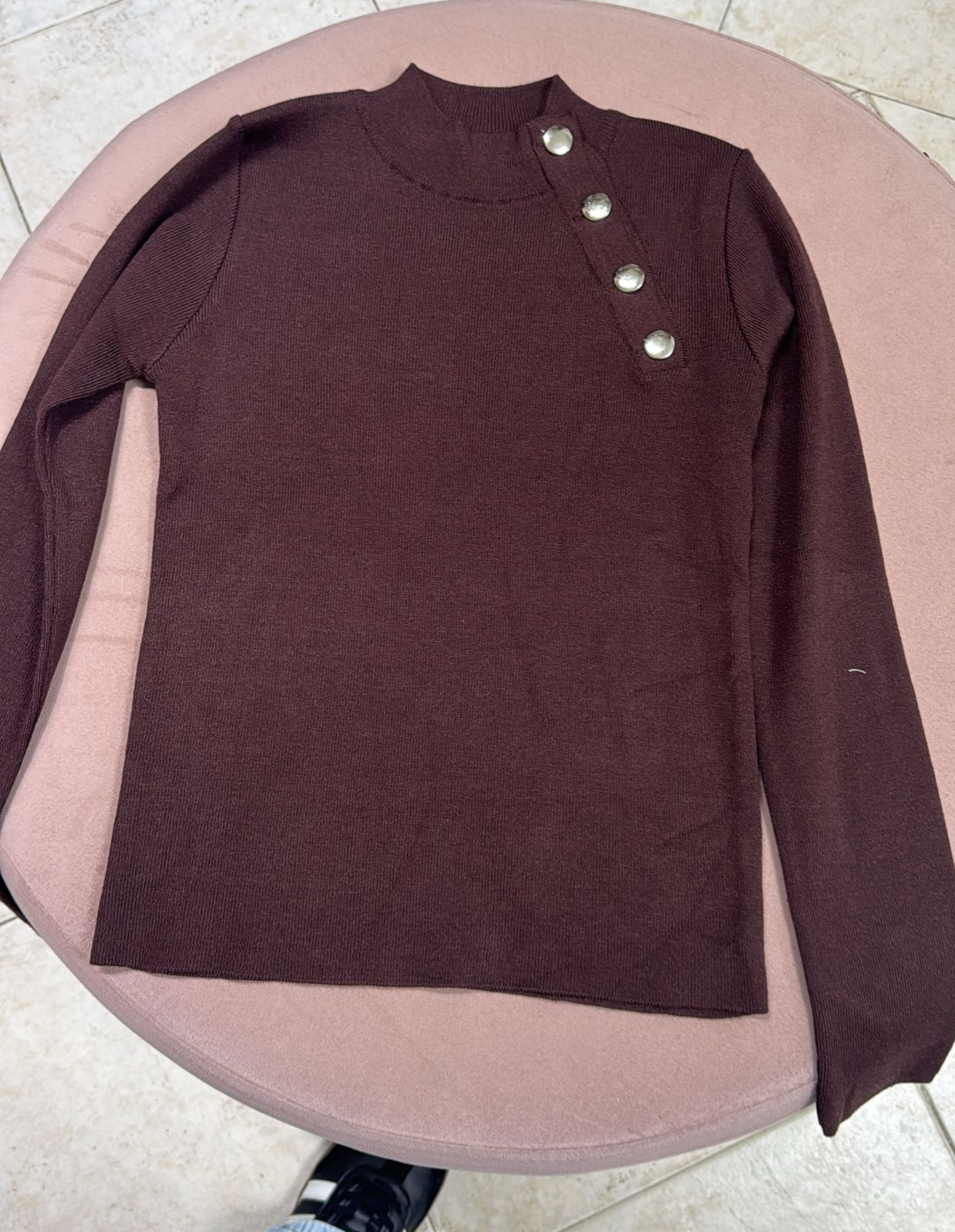 sweaters boton cruzado
